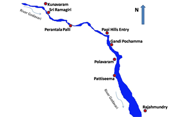 Godavari cruise map