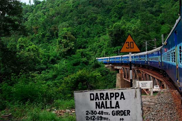 Araku  Train on a bridge