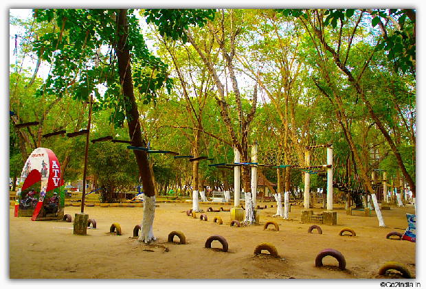 Sports ground at Bhavani Island at Vijayawada