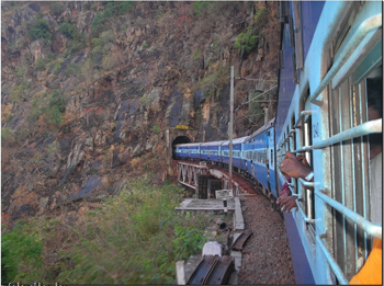 Vizag to Araku train