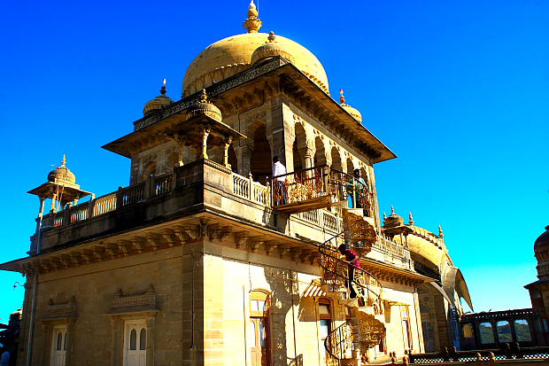 Top floor of Prag Mahal Palace Mandvi 