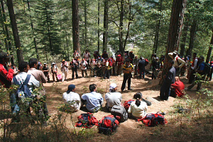 Acclamitization trek rest point sarpass trek