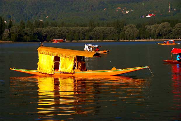 Shikara in Dal Lake at Srinagar