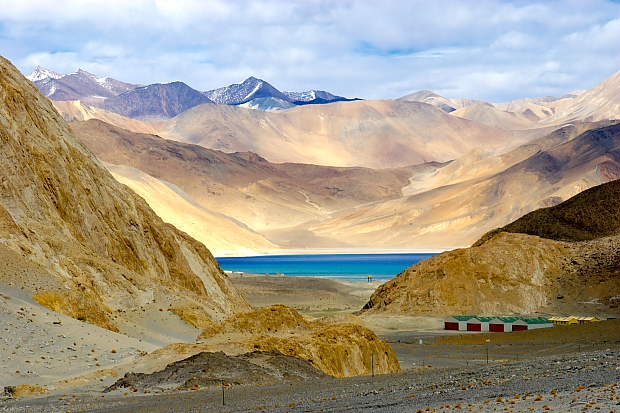 First View of Pangong Lake 