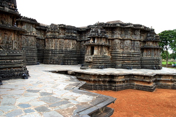 Halebid temple sculpture