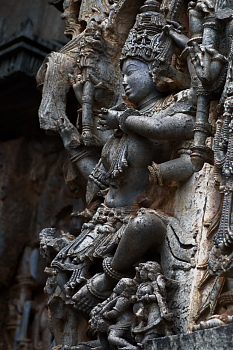 Halebid temple sculpture