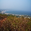 Sea view from Thotlakonda hill top near Visakhapatnam in Andhrapradesh