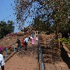Climbing up the Udayagiri hill