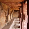 Caves opening to a common place at Udayagiri
