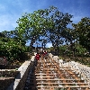 Biligiri Ranganatha temple  steps in BR hills of Chamarajnagar