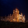 View of Mysore place with lights