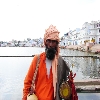Sadhu at Pushkar Lake