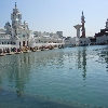Lake at Golden temple in Punjab