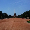 Distance view of Rashtrapati Bhawan