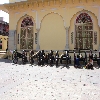 Several Cannons placed outside city palace 