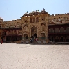 Open area for king to hold discussion at Ambar fort