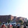 Parking area of Agra fort