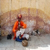 Snack charmer at city palace Rajasthan