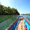 Motor boat journey from Baratang to limestone caves