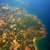 Andaman islands aerial view of Corbyn
