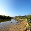 Sea and landscape at Baratang jetty of Andaman