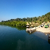 Baratang jetty sea and landscape view in Andaman