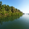 Sea and landscape at Baratang mid point in Andaman