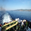 Deck view of the mid sea during Havellock journey at Andaman Islands