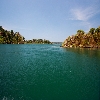 Land and forest area view on the way to Jolly buoy island in Andaman