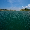 Land and forest area view on the way to Jolly buoy island in Andaman