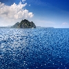 An island near Havelock beach of Andaman