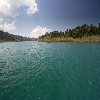 Sea and forest area on the way to jolly buoy island in Andaman