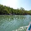 Boat journey to limestone caves of Andaman at Baratang