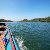 Boat journey to limestone caves of Andaman at Baratang