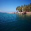 Ross island view from sea in Andaman