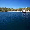 North bay coral island view from sea in Andaman