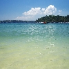 View of Portblair city from North bay island of Andaman