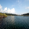 Sea and landscape on the way to Jolly buoy island from Wandoor beach of Andaman