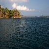 Sea and forest area on the way to Jolly buoy from Wandoor beach of Andaman