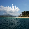 Front partial view of Jolly buoy island in Andaman