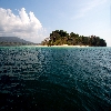 Complete view of Jolly buoy island from sea in Andaman