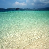 Clear water colour of jolly buoy island