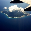Flight view of North Sentinel island of  Andaman