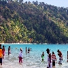 Havelock island beach view in Andaman