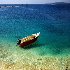 Havelock island beach view near shipping point in Andaman
