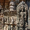 Intricate carvings at Chennakesava temple in Somnathpur