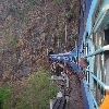 Araku train out of tunnel - Month of April