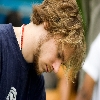 Young man working with concentration
