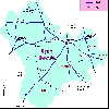 Mysore district map for important visiting places in Karnataka state of India