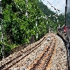 Train journey in Araku valley of Visakhapatnam Andhrapradesh India